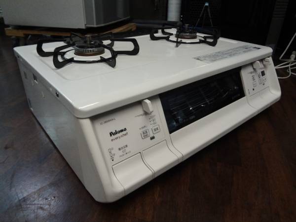 パロマ パロマ LPガス ガステーブルIC-365WHA-L 水無ワイドグリル両面 
