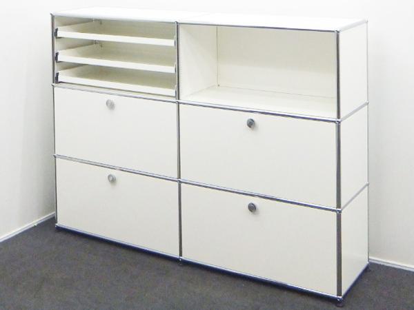 美品 USM Haller ハラーシステム 2列3段 ホワイト キャビネット