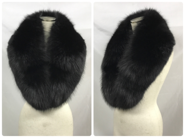 659◆新品同様【SAGA】ブルーフォックス 特大ティペットショール