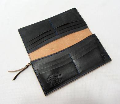 革蛸謹製 TYPE-Lスリムロング ウォレット ブライドル蛸墨1116a