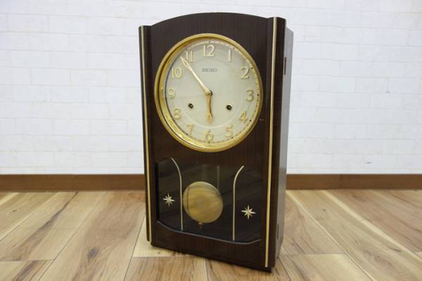 SEIKO 手巻き式振り子時計 掛け時計 レトロ PA404 11168