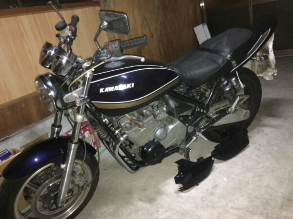 ゼファー400 タンクカバー Kawasaki Z2風外装セット 火の玉カラー
