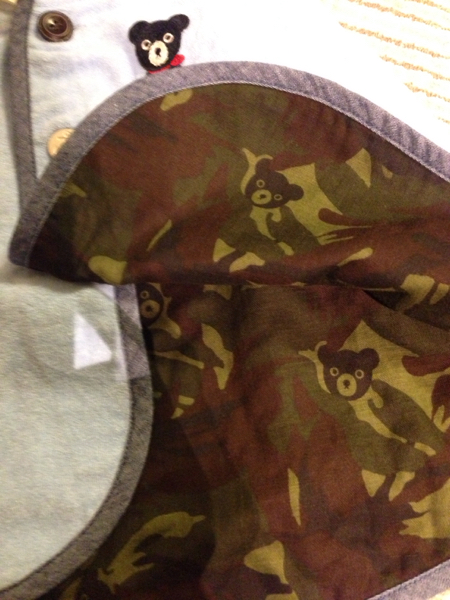 ミキハウス ダブルB 新品 ケープ ポンチョ 70㎝-90㎝