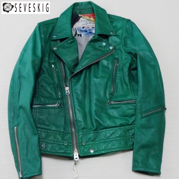 新品 セブシグ SEVESKIG ライダース ダブル 9万 鹿革 □ 【公式通販】