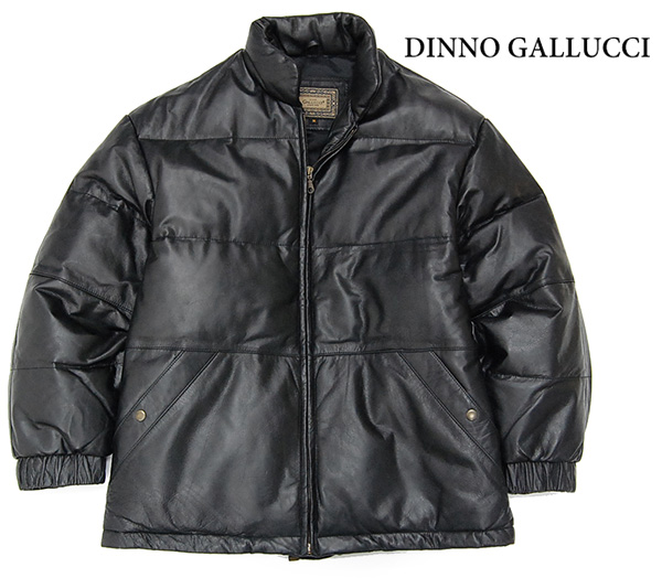 豪華！DINNO GALLUCCI 牛革 カウスキン レザーダウンジャケット