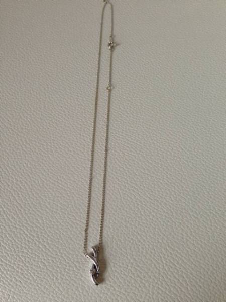 K18WG　ダイヤ　ネックレス