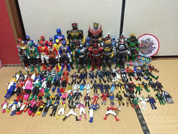 仮面ライダー 戦隊 ソフビ 109体 サイズいろいろ