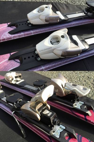 SALOMON カービングスキー Amber 154cm ストック付