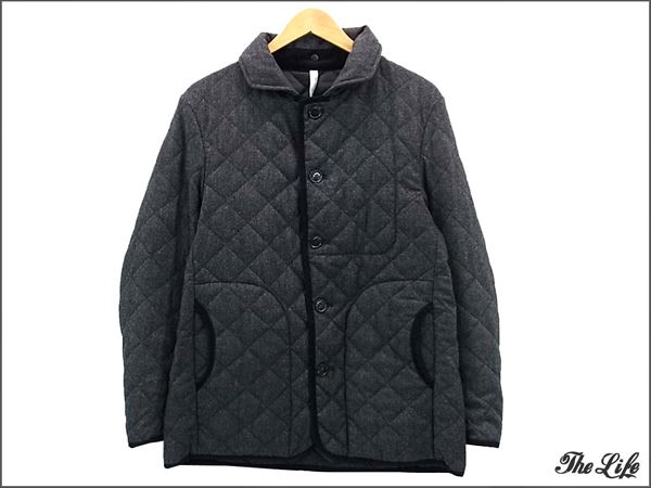 【即決】URBAN RESEARCH キルティングジャケットL 黒灰