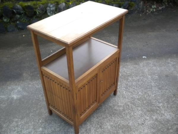 電話台 昭和レトロ カリモク キャビネット オールドカリモク カリモク 