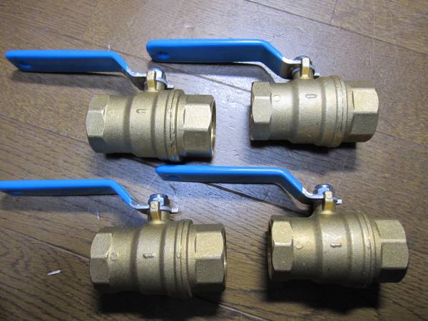 KITZ キッツ 600型 ボールバルブ 1インチ 4個 未使用 送料無料