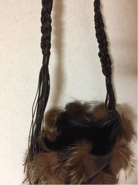 美品】希少 上質 本物 デズモ イタリア製 ファーバッグ ✨タグ付極美品✨