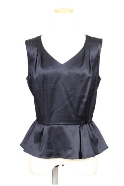 ピンキー&ダイアン　ノースリーブサテンブラウス[LSHM87999]