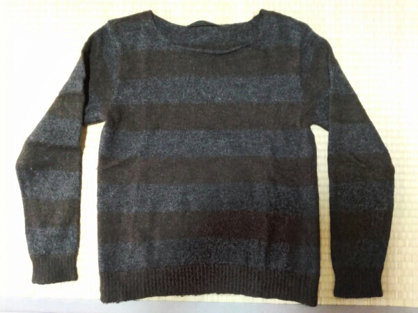 ★ラウンジリザードのボーダーニット★アルパカ素材★