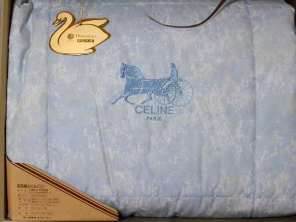 CELINE CELINE羽毛肌掛け布団ウォッシャブルダウン 箱無し 日本製 羽毛