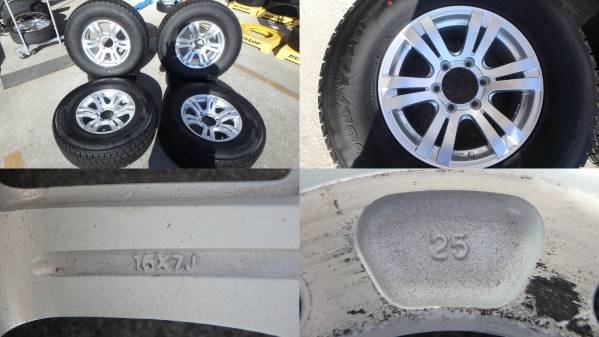 185サーフ　90プラド　265/70R16 スタッドレス　組みセット