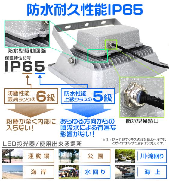 LED投光器 50W イルミネーション リモコン付 16色RGB 500W相当 50W LED