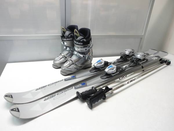 ★FISCHER+HEAD★スキーセット4点★150-25.5cm★初・中級★