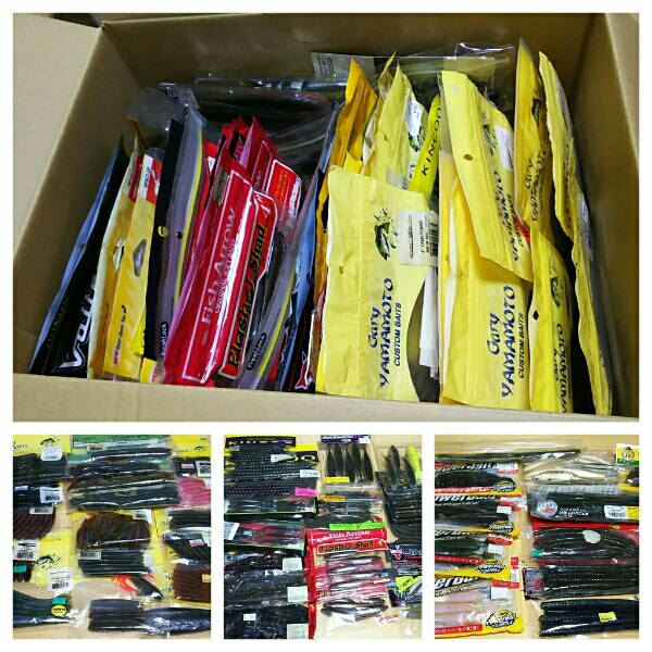 格安ワーム48袋セット（ゲーリー、ジャッカル、deps、IMAKATSU)