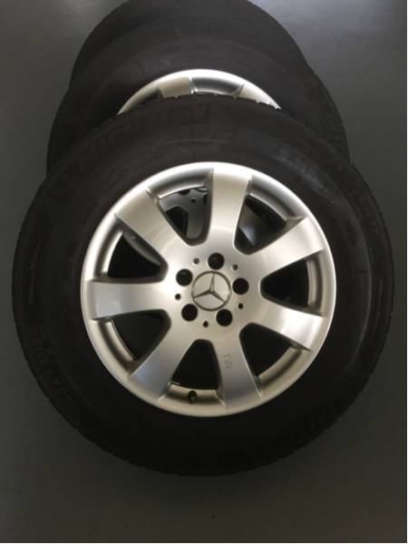 メルセデスベンツMLクラスw164外しアルミホイールセット17インチ