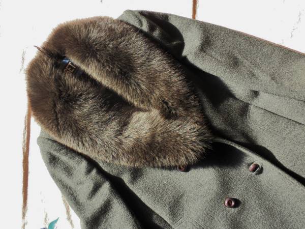 ７号東京スタイル カシミヤコート シルバーFOX　毛皮 高級コート