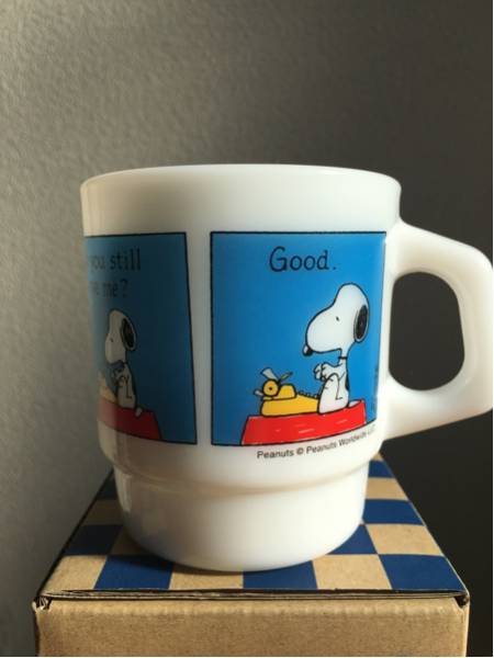 スヌーピーミュージアム snoopy museum 限定 fire king マグ GOODS