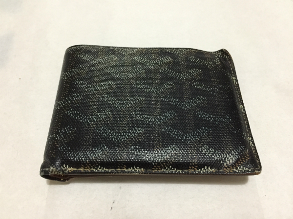 GOYARD ゴヤール ヘリンボーン ウォレット 二つ折り財布 レザー - 長 