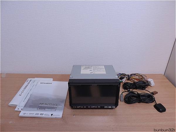 三菱 純正　HDDナビ NR-HZ750CD MITSUBISHI/三菱 HDDナビ NR-HZ750CD-2 良品！① MITSUBISHI/三菱HDD