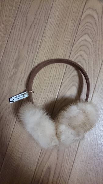 1円～DEAUVISION ミンクのイヤーマフ新品 Drawer MAISONMICHAEL