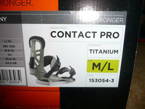 新品 15/16 UNION CONTACT PRO コンタクト プロ ML 一般 スポーツ