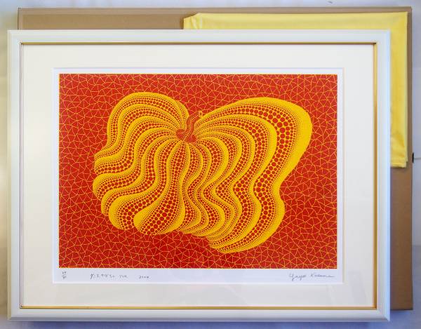 草間彌生■34/80 ダンスかぼちゃYOR 2004■シルクスクリーン額装