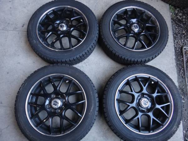 NBOXなど155/65R14iceGUARDアルミ付7分山程度4本セット