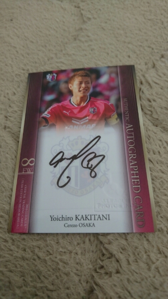 ★16TE セレッソ大阪【柿谷曜一朗】直筆サイン 5/40 