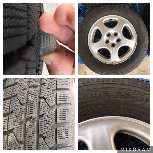 バリ溝バリ山 TOYO スタッドレスタイヤ 195/65/r15 2014年製 バリ山