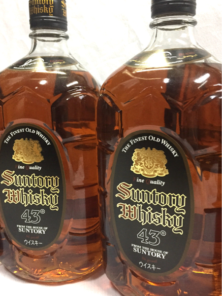 終売 サントリー 角瓶 黒43度 1920ml 4本セット サントリーウイスキー