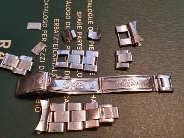 ＲＯＬＥＸ　ジャンク　１９ＭＭ　純正ブレス　バラバラ