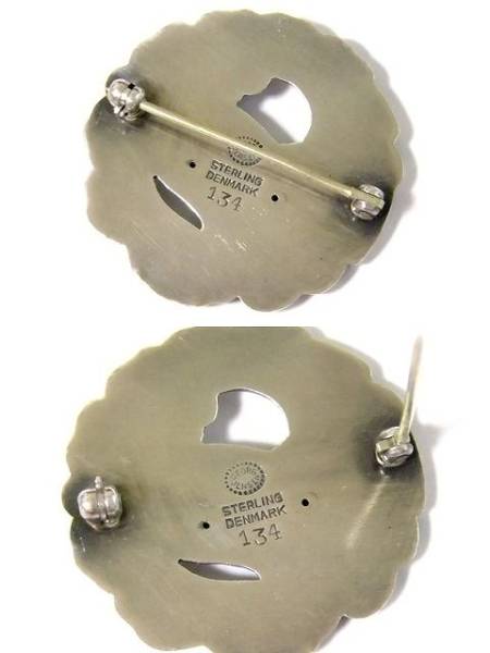 Georg Jensen ジョージジェンセン 美しい 鳩 ブローチ 134