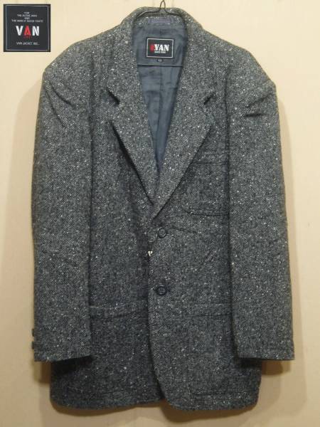 M84528【Mr.VAN】ウールツイードシングルブレザー