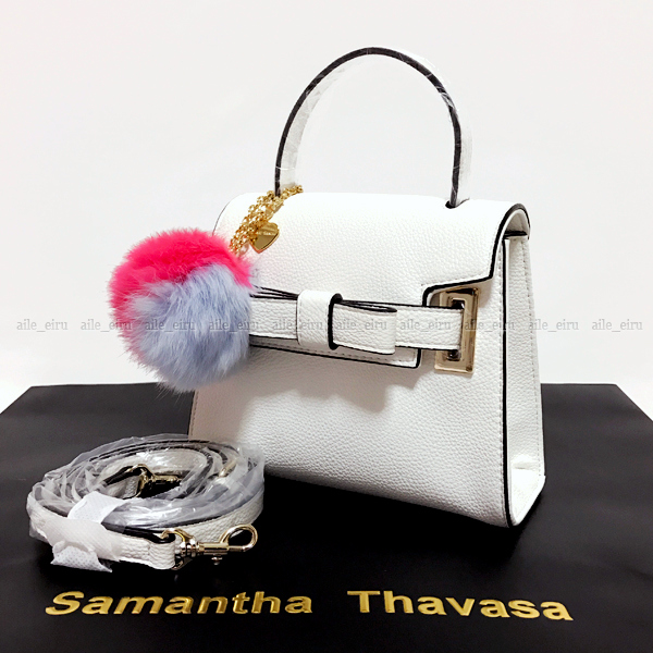サマンサタバサ◆ミニショルダーバッグ＆ファーチャーム BFP