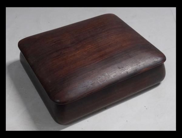 緑屋*南■時代古玩*古唐木*紫檀*黄花梨?*小箱/幅約11.5cm*169g*c