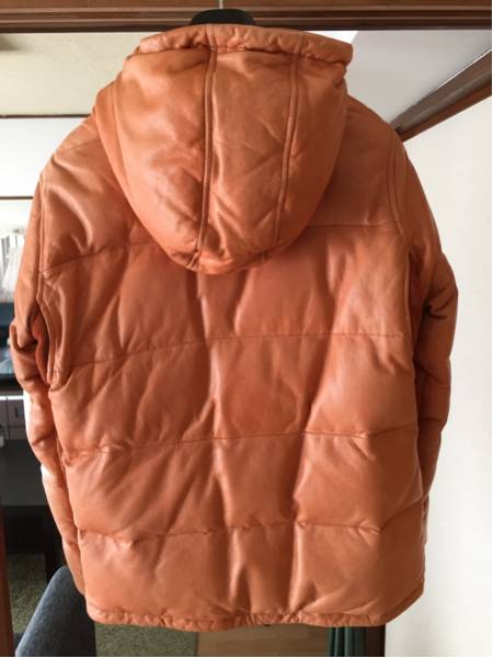 glambグラム マーシャルダウン オレンジサイズ3 レザーダウン