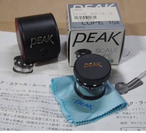 スケールルーペ PEAK 15倍 ピーク 東海産業 0 家電＆カメラ ルーペ
