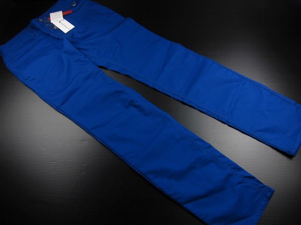 新品□タケオキクチ/ベーシックストレッチパンツ/青/4【XL】 ジーンズ