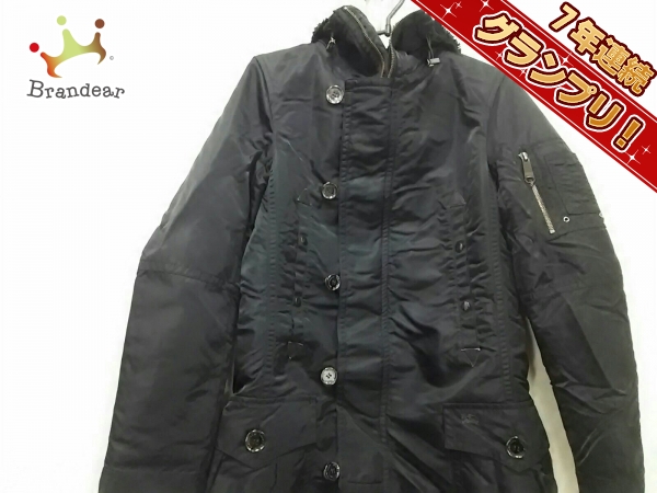 バーバリーブルーレーベル コート 40 レディース 新品同様 黒 