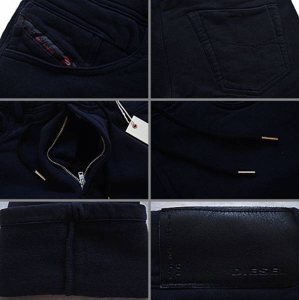 ★【正規品/新品】DIESEL スウェットパンツ BELTHER-TRAIN 紺 XL
