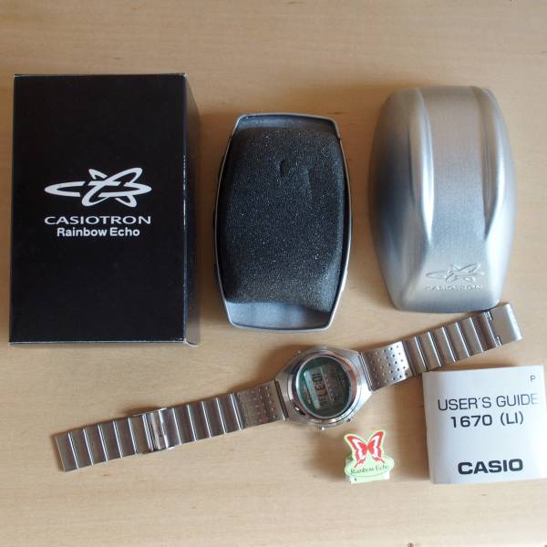 CASIO カシオトロン レインボーエコー TRN-120R-3T 美中古品(カシオ 