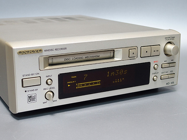 ★ONKYO MD-105(S) 動作品 MDレコーダー INTEC 205★ζ