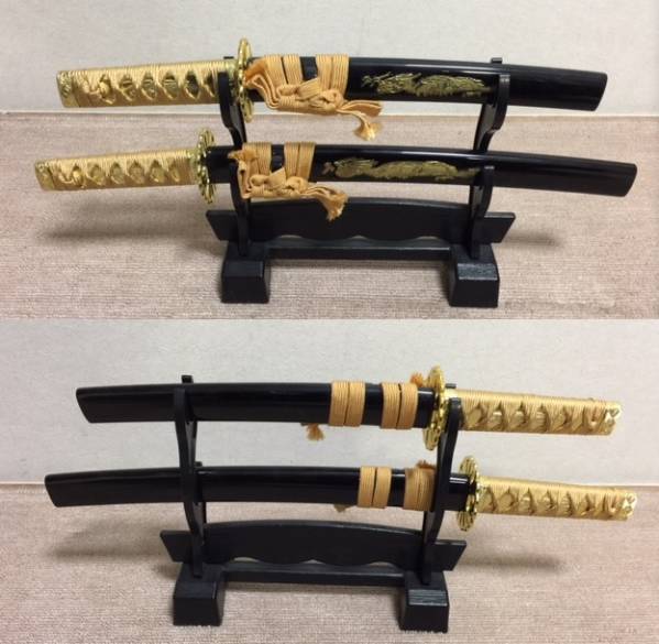模造刀 刀掛け 宮島　2段　短刀 美品