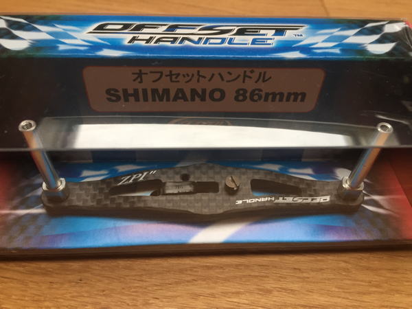 ZPI オフセットハンドル 86mm シマノ用 ガンメタ／ゴールド