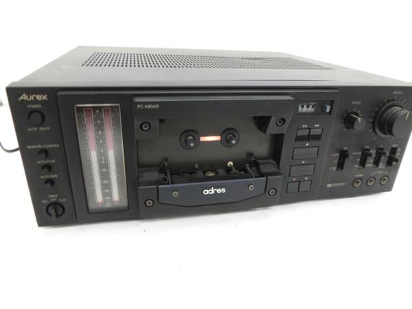 オーディオ機器 ジャンク Aurex PC-X80AD ステレオ カセットデッキ